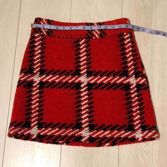 Orange Plaid Skirt - Picture 8 of 9
